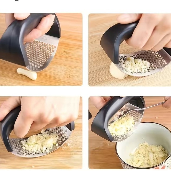 Stainless Steel Garlic Press - Picture 6 of 11